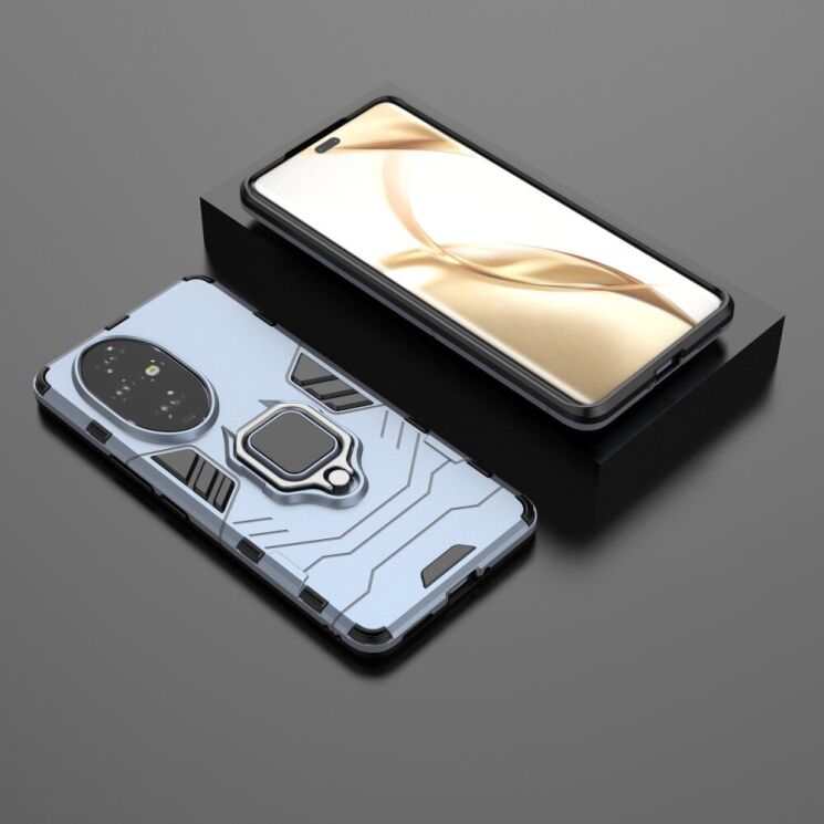 Защитный чехол Deexe Hybrid Case для Honor 200 Pro - Blue: фото 4 из 6