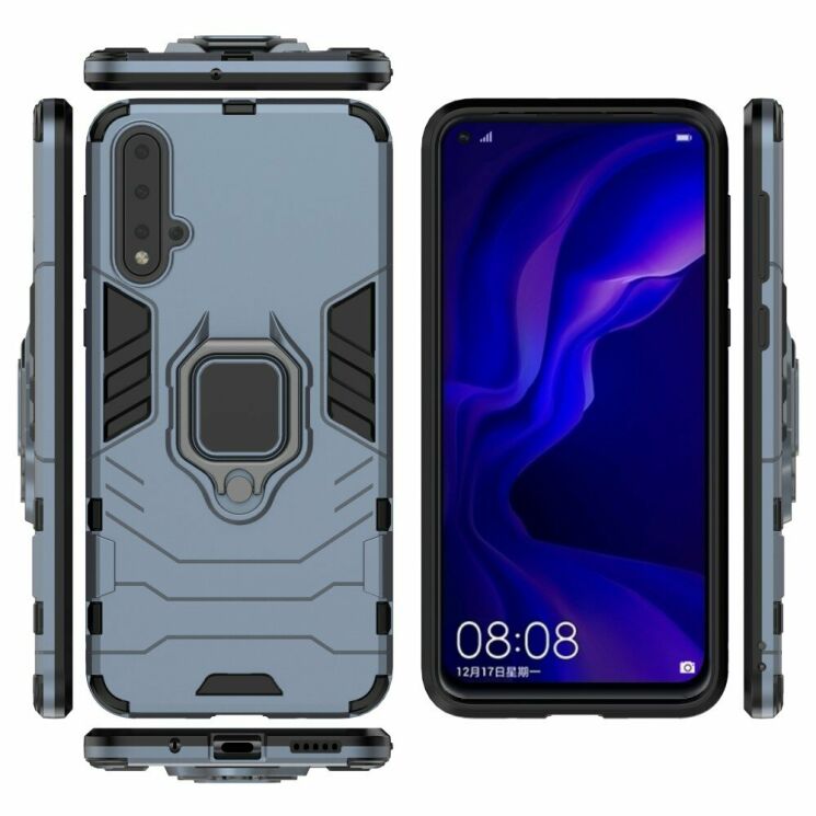 Защитный чехол Deexe Hybrid Case для Huawei Nova 5 - Blue: фото 2 из 5