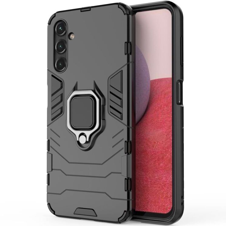 Защитный чехол Deexe Hybrid Case для Samsung Galaxy A14 (А145) - Black: фото 1 из 6
