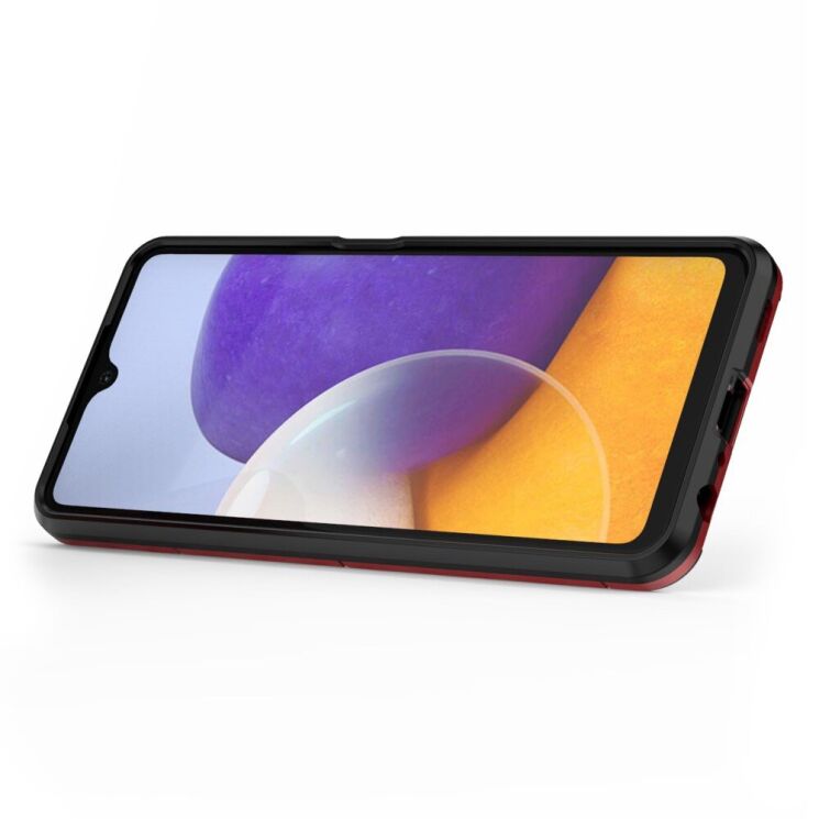 Защитный чехол Deexe Hybrid Case для Samsung Galaxy A22 (A225) - Red: фото 3 из 8
