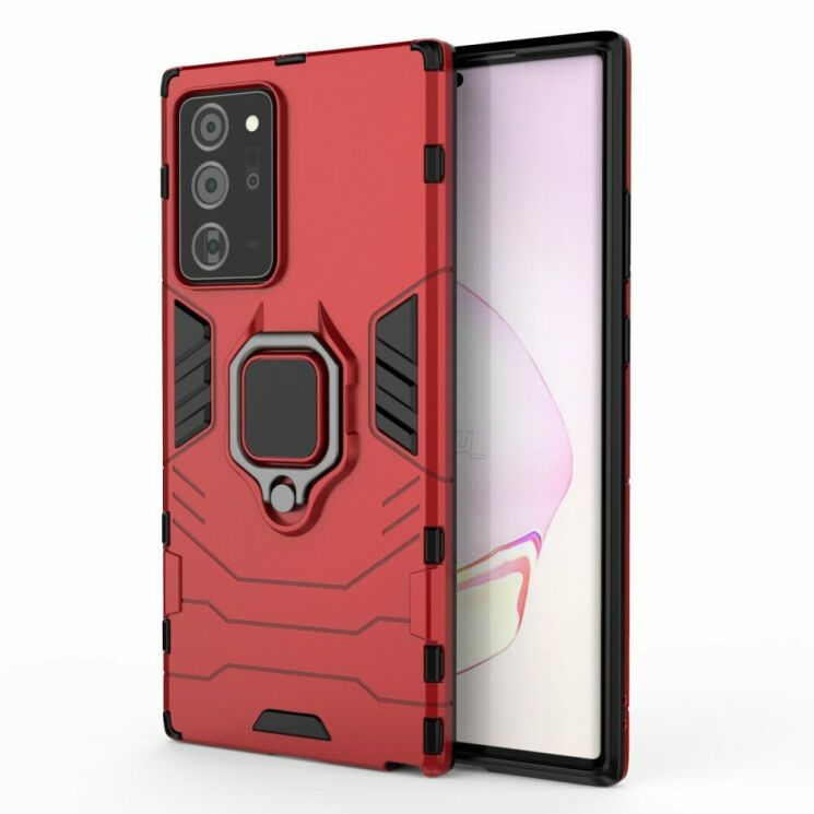 Защитный чехол Deexe Hybrid Case для Samsung Galaxy Note 20 Ultra (N985) - Red: фото 2 из 9