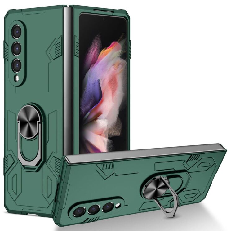 Защитный чехол Deexe Hybrid Case (FF) для Samsung Galaxy Fold 4 - Green: фото 1 из 10