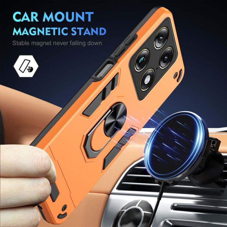 Защитный чехол Deexe Hybrid Shell для Motorola Signature - Orange: фото 2 из 7