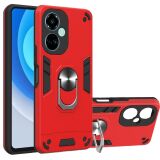 Захисний чохол Deexe Hybrid Shell для Tecno Camon 19 (CI6n) - Red (311413R)