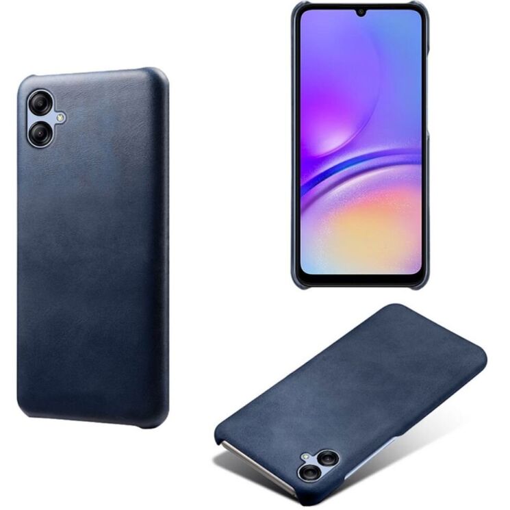 Защитный чехол Deexe Leather Back Cover для Samsung Galaxy A05 (A055) - Blue: фото 2 из 4