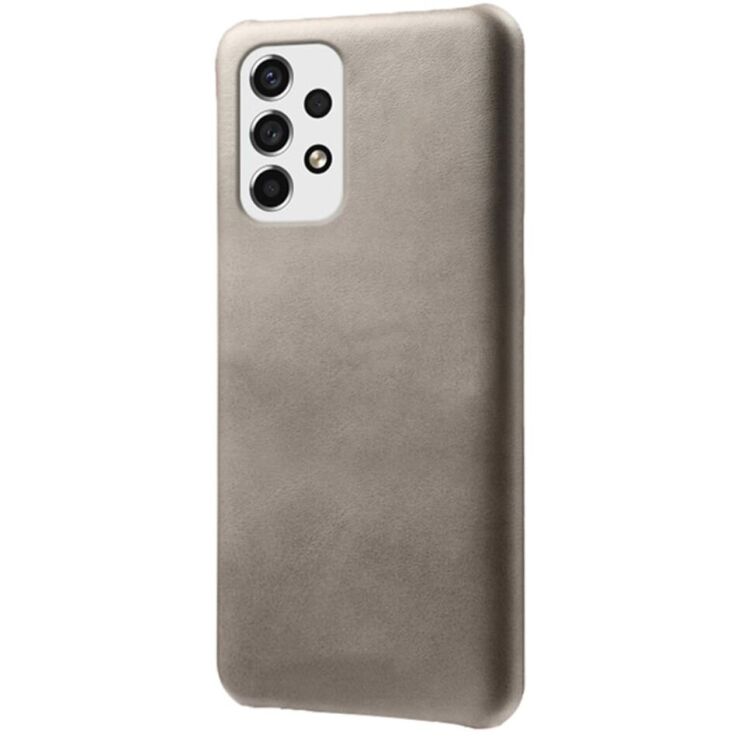Защитный чехол Deexe Leather Back Cover для Samsung Galaxy A53 (А536) - Grey: фото 1 из 4