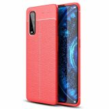 Силіконовий (TPU) чохол Deexe Leather Cover для OPPO Find X2 - Red: фото 1 з 7