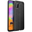 Защитный чехол Deexe Leather Cover для Samsung Galaxy A02s (A025) - Black (230100B)