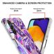 Захисний чохол Deexe Marble Pattern для Samsung Galaxy A54 (A546) - Dark Purple (319917DV). Фото 4 з 5