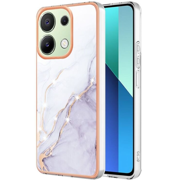 Защитный чехол Deexe Marble Style для Xiaomi Redmi Note 13 - White: фото 1 из 6