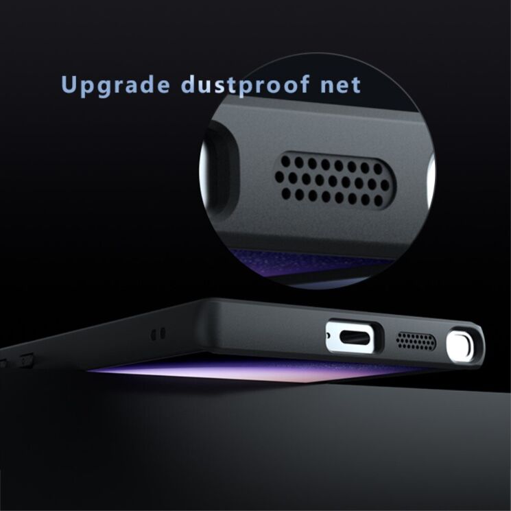 Защитный чехол Deexe Matte Skin with MagSafe для Samsung Galaxy S24 Ultra (S928) - Transparent Black: фото 5 из 13