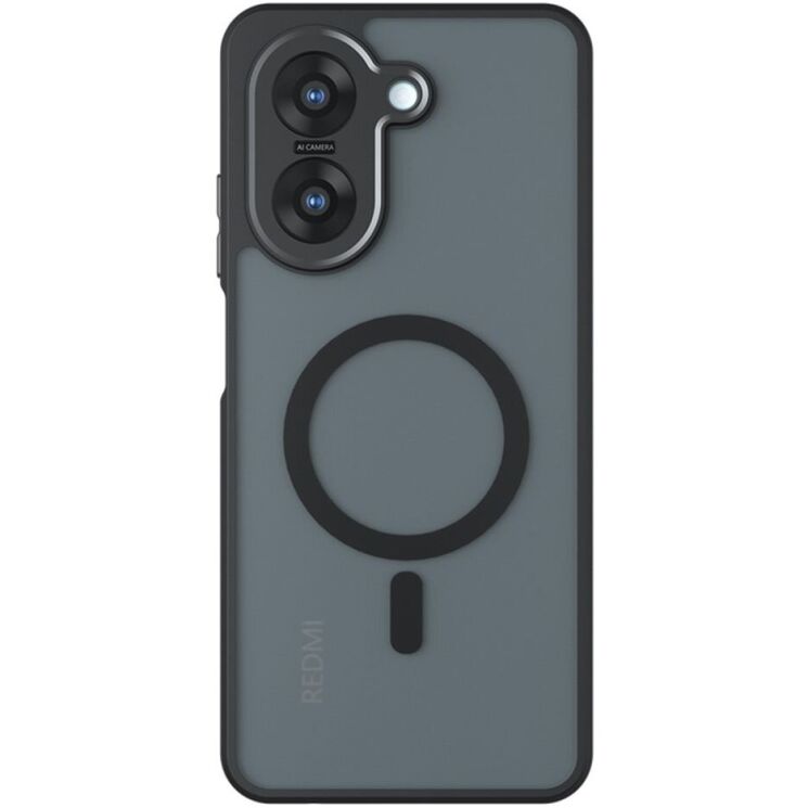 Защитный чехол Deexe Matte Skin with MagSafe для Xiaomi Redmi A5 / Poco C71 - Black: фото 2 из 21