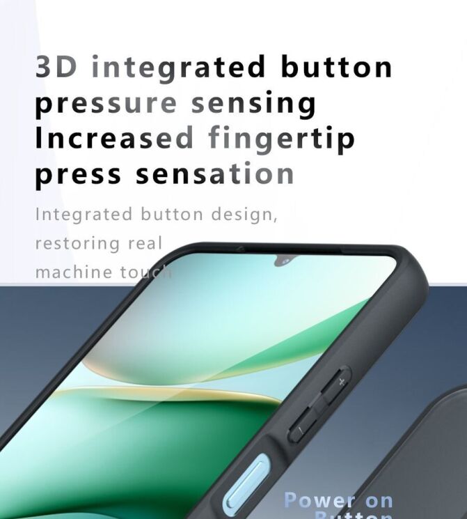 Защитный чехол Deexe Matte Skin with MagSafe для Xiaomi Redmi A5 / Poco C71 - Black: фото 18 из 21