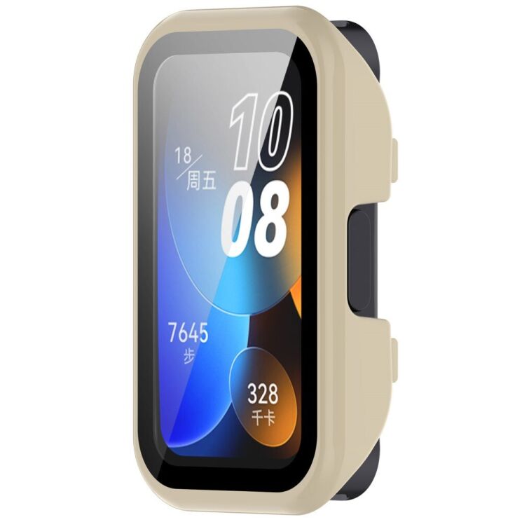 Защитный чехол Deexe Protective Frame для Huawei Band 8 / 9 - Beige: фото 4 из 8