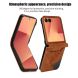 Защитный чехол Deexe Rhombus Card для Samsung Galaxy Flip 8 - Brown (423521Z). Фото 5 из 6