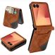 Защитный чехол Deexe Rhombus Card для Samsung Galaxy Flip 8 - Brown (423521Z). Фото 1 из 6