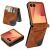 Защитный чехол Deexe Rhombus Card для Samsung Galaxy Flip 8 - Brown: фото 1 из 6