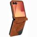 Защитный чехол Deexe Rhombus Card для Samsung Galaxy Flip 8 - Brown (423521Z). Фото 2 из 6