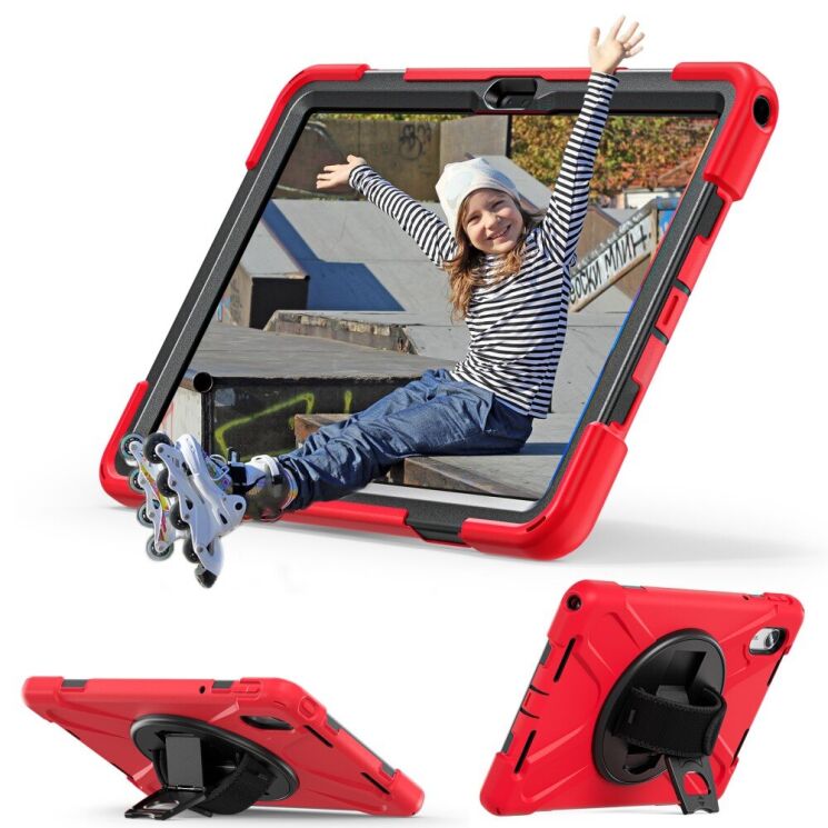 Захисний чохол Deexe Rotation Hybrid для Lenovo Tab M11 (TB330) / Xiaoxin Pad 11 - Red: фото 2 з 11