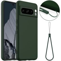 Захисний чохол Deexe Silicone Case with MagSafe для Google Pixel 8 Pro - Dark Green: фото 1 з 9