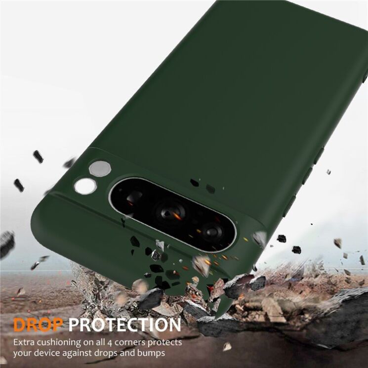Защитный чехол Deexe Silicone Case with MagSafe для Google Pixel 8 Pro - Dark Green: фото 3 из 9