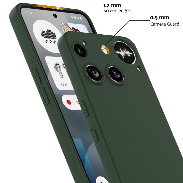 Захисний чохол Deexe Silicone Case with MagSafe для Nothing Phone (3) - Black: фото 7 з 9