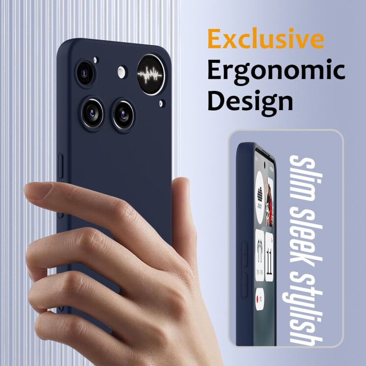 Захисний чохол Deexe Silicone Case with MagSafe для Nothing Phone (3) - Black: фото 5 з 9