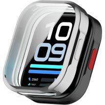 Захисний чохол Deexe Silicone Frame для Xiaomi Redmi Watch 6 Lite - Silver: фото 1 з 6