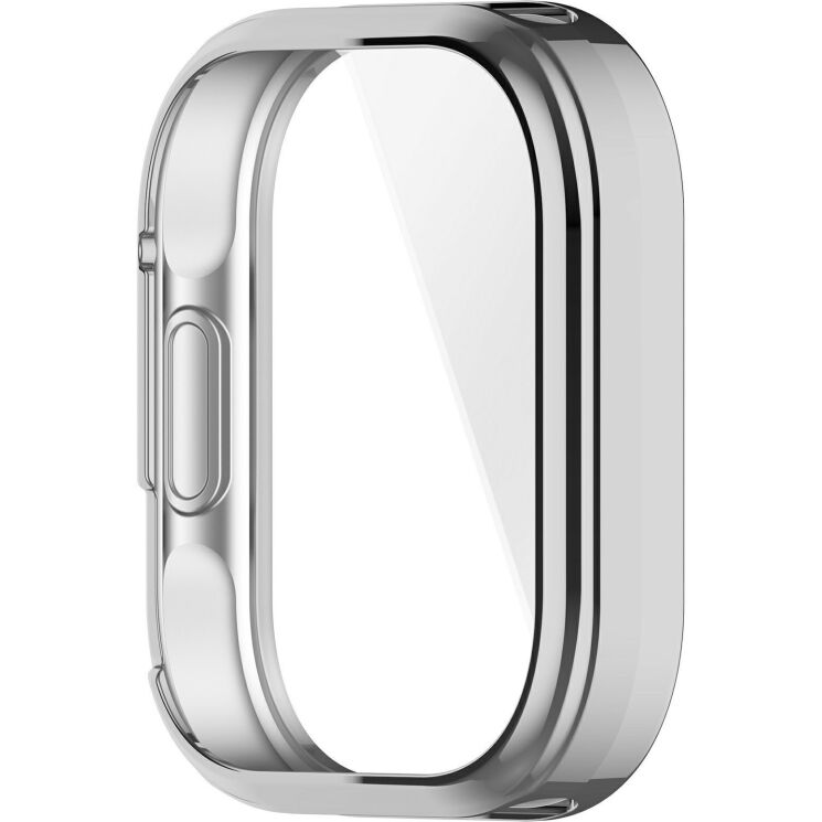 Захисний чохол Deexe Silicone Frame для Xiaomi Redmi Watch 6 Lite - Silver: фото 5 з 6