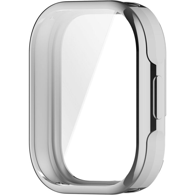 Захисний чохол Deexe Silicone Frame для Xiaomi Redmi Watch 6 Lite - Silver: фото 4 з 6
