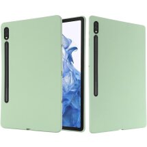 Захисний чохол Deexe Silicone Shell для Samsung Galaxy Tab S8 Ultra (T900/906) - Green: фото 1 з 12