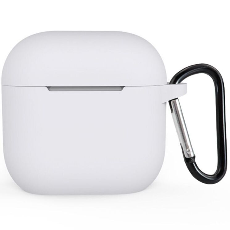 Защитный чехол Deexe Silicone Sleeve для Apple AirPods 4 - White: фото 1 из 11