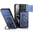 Защитный чехол Deexe Slider Stand для Motorola Edge 70 Fusion - Sapphire (409548SP)