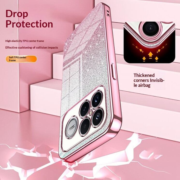 Защитный чехол Deexe Sparkles Cover для Xiaomi Poco F8 Ultra - Pink: фото 7 из 7