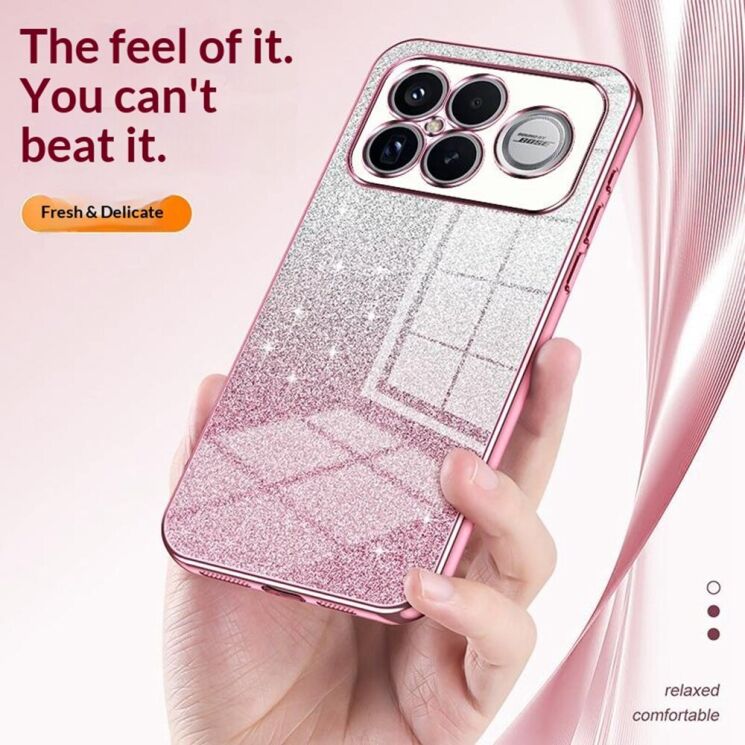 Защитный чехол Deexe Sparkles Cover для Xiaomi Poco F8 Ultra - Pink: фото 6 из 7