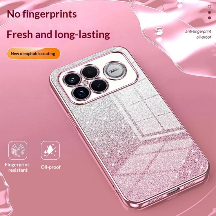Защитный чехол Deexe Sparkles Cover для Xiaomi Poco F8 Ultra - Pink: фото 5 из 7