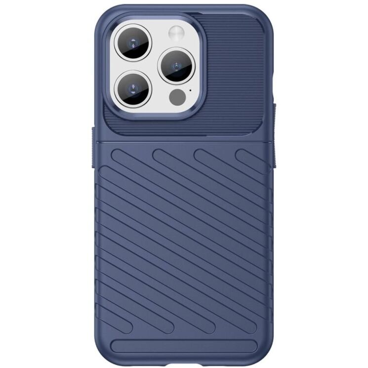 Захисний чохол Deexe Thunder Series для Apple iPhone 15 Pro - Blue: фото 2 з 7