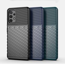 Защитный чехол Deexe Thunder Series для Samsung Galaxy A32 5G (А326) - Blue: фото 1 из 10