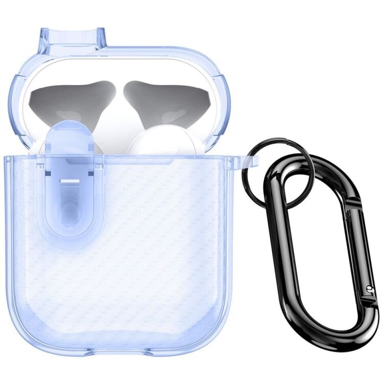 Защитный чехол DUX DUCIS PECK Series для Apple AirPods 1 / 2 - Blue: фото 1 из 19