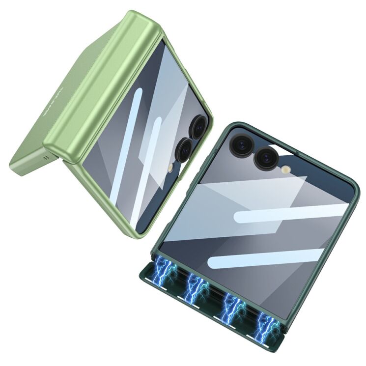 Защитный чехол GKK Magnetic Fold для Samsung Galaxy Flip 7 - Purple: фото 3 из 8