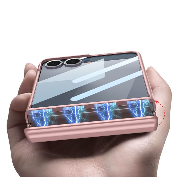 Защитный чехол GKK Magnetic Fold для Samsung Galaxy Flip 7 - Purple: фото 2 из 8