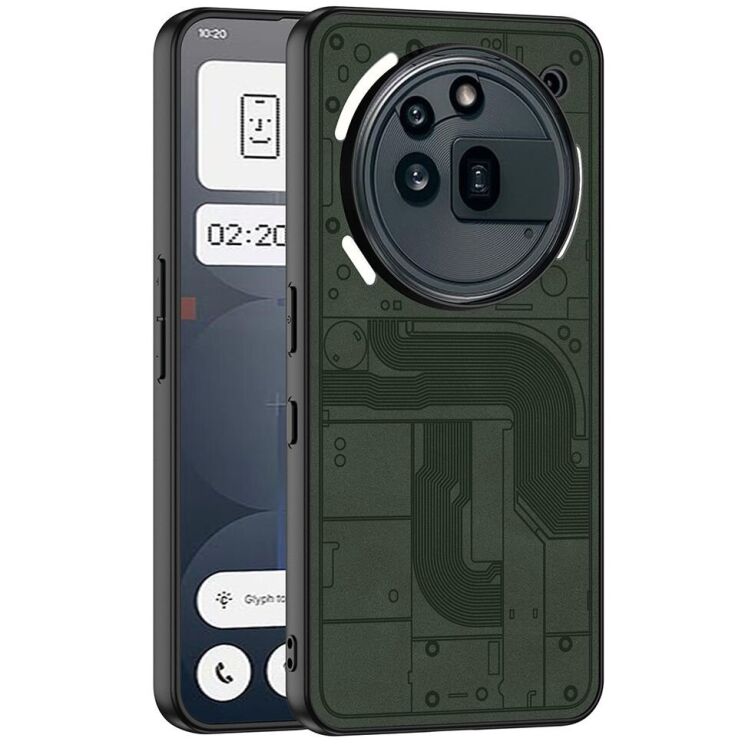 Защитный чехол GKK Matte Skin для Nothing Phone (3a) Pro - Green: фото 1 из 7