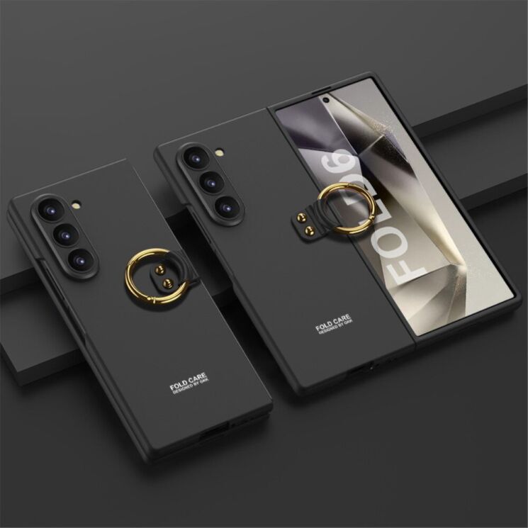 Защитный чехол GKK Ring Holder для Samsung Galaxy Fold 6 - Black: фото 2 из 11