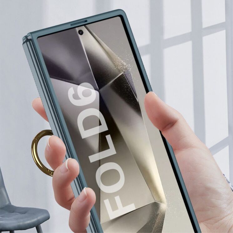 Защитный чехол GKK Ring Holder для Samsung Galaxy Fold 6 - Black: фото 8 из 11