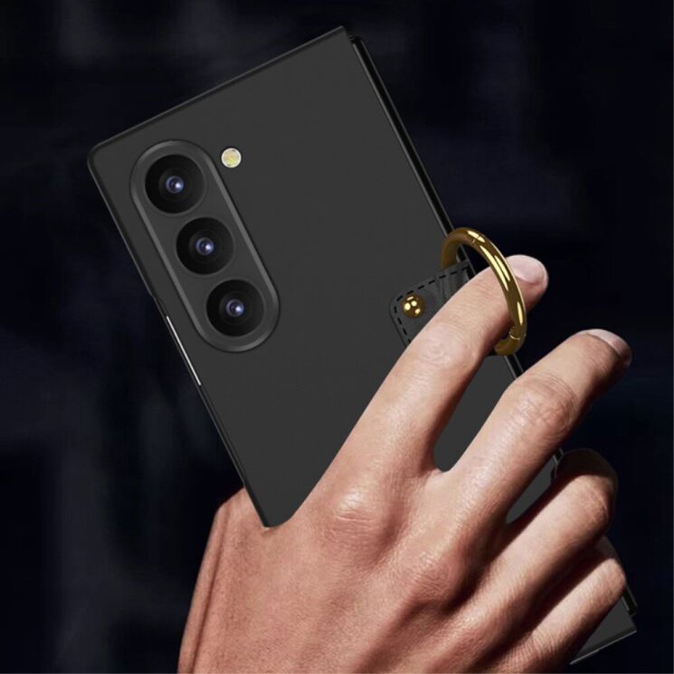 Защитный чехол GKK Ring Holder для Samsung Galaxy Fold 6 - Black: фото 5 из 11