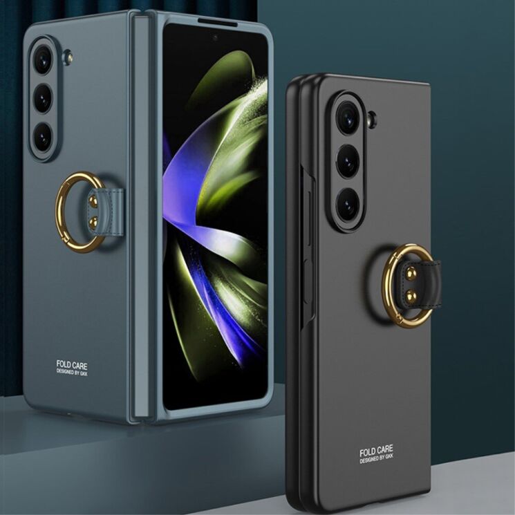 Защитный чехол GKK Ring Holder для Samsung Galaxy Fold 6 - Black: фото 3 из 11