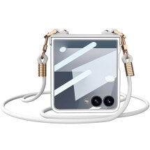 Захисний чохол GKK Slim Strap для Samsung Galaxy Flip 7 - Silver: фото 1 з 9
