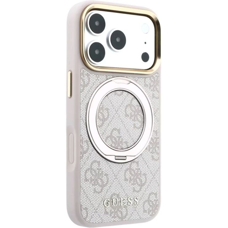 Захисний чохол Guess Ring Stand 360 4G Classic Logo MagSafe для iPhone 18 Pro Max / 17 Pro Max (GUHMP18X6PS4RSCLP) - Pink (423959P) Захисний чохол Guess Ring Stand 360 4G Classic Logo MagSafe для iPhone 18 Pro Max / 17 Pro Max (GUHMP18X6PS4RSCLP) - Pink: фото 3 з 7