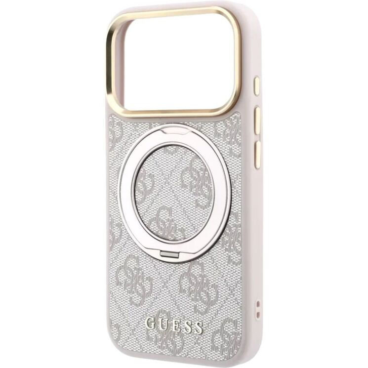 Захисний чохол Guess Ring Stand 360 4G Classic Logo MagSafe для iPhone 18 Pro Max / 17 Pro Max (GUHMP18X6PS4RSCLP) - Pink (423959P) Захисний чохол Guess Ring Stand 360 4G Classic Logo MagSafe для iPhone 18 Pro Max / 17 Pro Max (GUHMP18X6PS4RSCLP) - Pink: фото 5 з 7