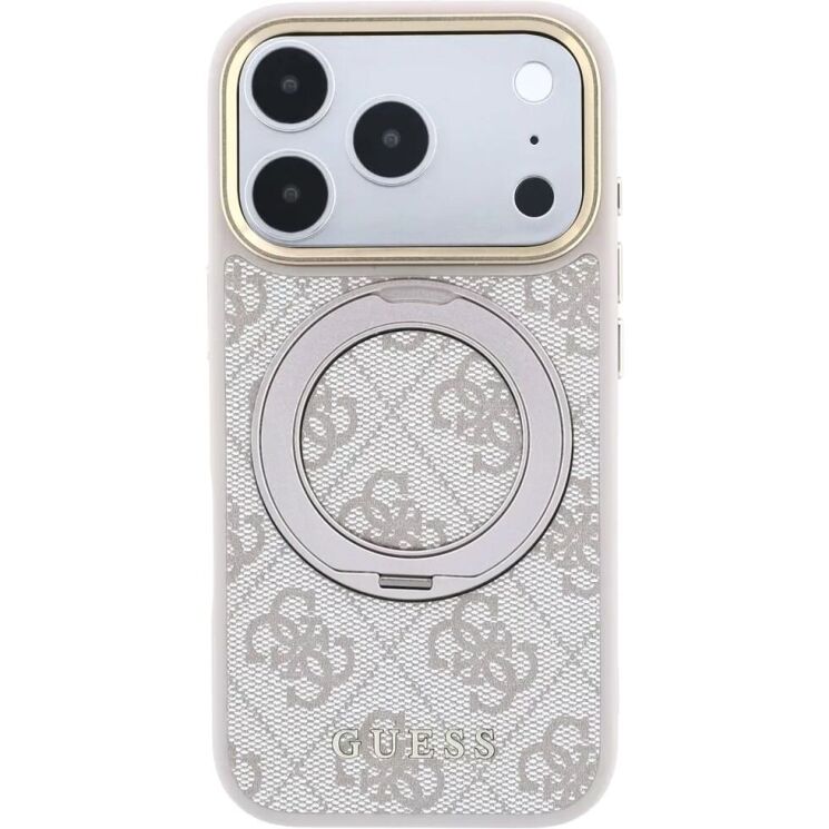 Захисний чохол Guess Ring Stand 360 4G Classic Logo MagSafe для iPhone 18 Pro Max / 17 Pro Max (GUHMP18X6PS4RSCLP) - Pink (423959P) Захисний чохол Guess Ring Stand 360 4G Classic Logo MagSafe для iPhone 18 Pro Max / 17 Pro Max (GUHMP18X6PS4RSCLP) - Pink: фото 2 з 7